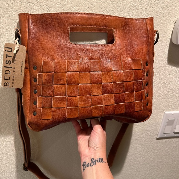 BEDSTU Bags Nwt Bed Stu Orchid Handbag Cognac Leather Purse Brown